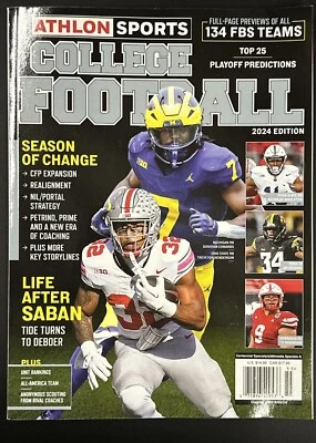 ATHLON SPORTS MAGAZINE COLLEGE FOOTBALL 2024 Michigan Ohio State