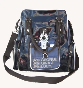 GEORGE GINA E LUCY BORSA DONNA IN VERNICE BLU - Imagen 1 de 3