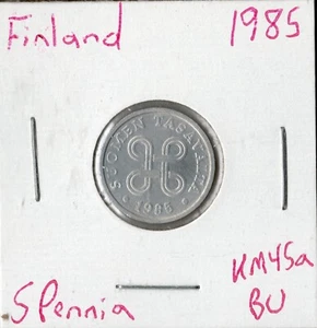 Coin Finland 5 Penniä 1985 KM45a - Picture 1 of 2