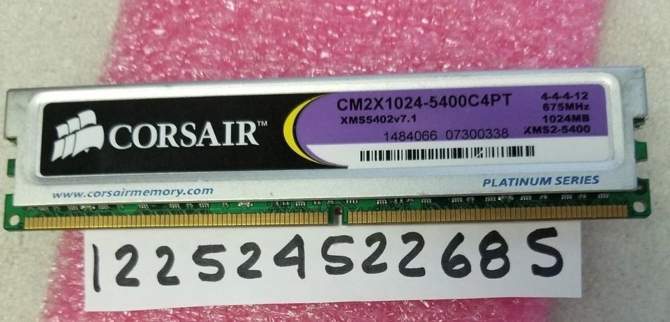   1GB DDR2 PC PC2  7.1V   675MHZ  DESKTOP MEMORY 240PIN NON-ECC  - Image 1 of 1