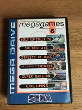 SEGA Mega Drive Megagames 6 Vol 1 Game Box + Booklet Columns World Cup Megadrive
