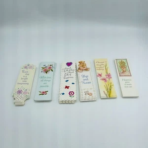 70 1980s Carlton Cards Bookmarks 6 Varieties Made In USA Books Gifts Bookworm - Imagen 1 de 10