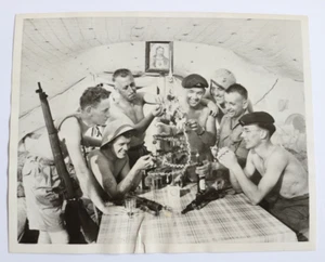 SUEZ CRISIS 1956 Press Photo, United Press, CHRISTMAS, Named Soldiers, El Gamel. - Picture 1 of 4
