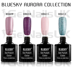 Bluesky AURORA Collection UV/LED Soak Off Gel Nail Polish 10ml FREE POSTAGE - Picture 1 of 11