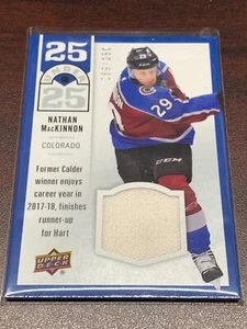 2018-19 Upper Deck 25 Under 25 Jerseys #U253 Nathan MacKinnon #89/250 - Picture 1 of 2