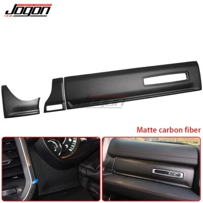 Tira de tablero de consola central de carbono mate 3 piezas para RAM 1500 TRX 2019 2020-23 Foto 1 de 4