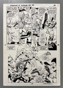 Adventures of Superman Annual #4 p.49 Original Art Page Bob McLeod Lobo JLA - Picture 1 of 1