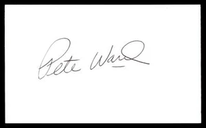 Carta indice AUTO PETE WARD firmata autentica YANKEES - Foto 1 di 2