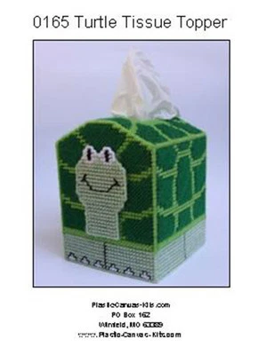 PLASTIC-CANVAS-KITS.COM Turtle Tissue Topper-Plastic Canvas Pattern or Kit