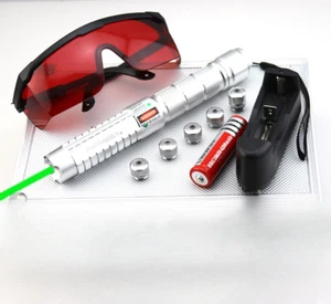 GP9 532nm Green Laser Pointer Adjustable focus Light Pen Visible Beam Star Cap - Picture 1 of 11
