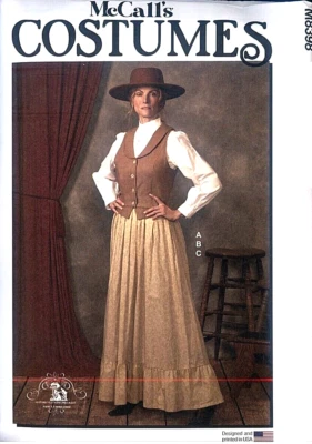MCCALLS PATTERN 8398 TOP SKIRT 1883  COSTUMES MISSES SIZES 8 10 12 14 16 UNCUT - Image 1 of 2