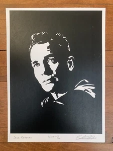JACK KEROUAC - Black and White Portrait (9x12) / Print Ltd. 01/20 & Signed - Bild 1 von 2