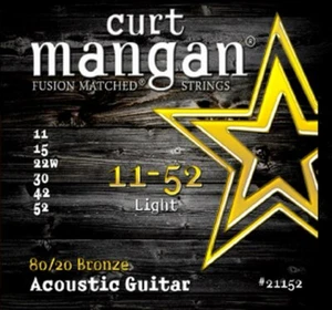 Curt Mangan Fusion abgestimmte 80/20 Bronze Akustikgitarrensaiten Stärke 11-52 - Bild 1 von 1