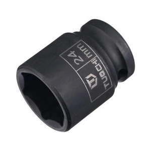 1/2" Drive 24mm 6-Point Impact Socket CR-V 1.61" Shallow Metric Sizes - Picture 1 of 6