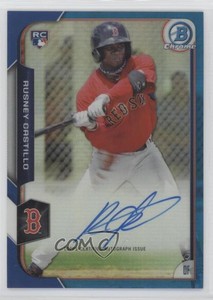 2015 Bowman Chrome Blue Refractor /150 Rusney Castillo #BCAR-RC Rookie Auto RC