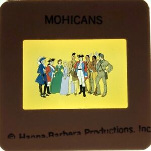 Diapositive transparente 35 mm originale 1975 "Last of Mohicans" film - Hanna Barbera