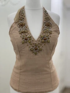 Sexy Halter neck Top Crop Top Sequin Shiny - Picture 1 of 8