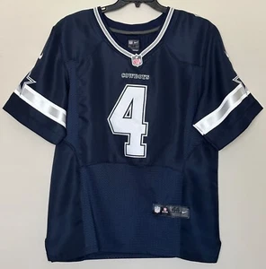 Maglia calcio Nike Dak Prescott #4 Dallas Cowboys taglia 44 (grande) numeri CUCITI - Foto 1 di 10