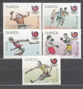 Rwanda - Yvert Mail 1263/7 ** MNH Seoul Olympics - Picture 1 of 1