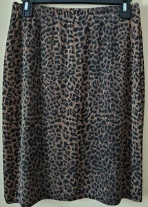 Chesley Leopardenmuster Rock - dehnbarer Bleistiftrock - Made in USA - Bild 1 von 4