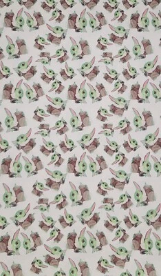 Folha de couro sintético (falso) dupla face Yoda - Verde - (1) - Imagem 1 de 4