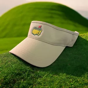 Masters Golf Unisex Visor Hat Cap Strap Back Beige American Needle PGA NWOT - Picture 1 of 7