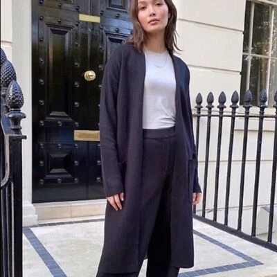 Cárdigan abierto Babaton Aritzia Lance mezcla de lana lino invierno tranquilo lujo talla XS Foto 1 de 4