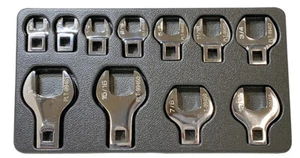 SAE 3/8" Drive Crowfoot Wrench Set 11 PC - Picture 1 of 4