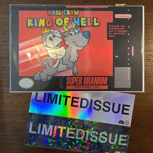 Hail Crow King of Hell #1 - Super Nintendo Mario Bros Homage LTD Red Foil - Bild 1 von 3