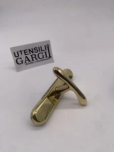 MANIGLIA CREMONESE CON PLACCA OVALE / SICMA SERIE ISI - OTTONE LUCIDO - Imagen 1 de 3