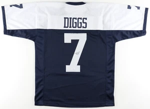 Camiseta deportiva de fútbol americano autografiada personalizada de Trevon Diggs de Dallas (PIA/JSA) - Imagen 1 de 3