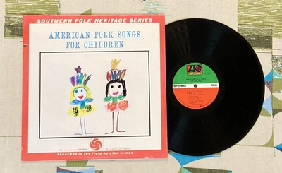 American Folk Songs for Children VA LP Alan Lomax Bessie Jones Almeda Riddle EX Foto 1 de 2