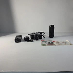 Canon AE-1 35mm SLR Camera with 50mm f/1:1.4 S.S.C Lens w/extra Lens & Manual - Picture 1 of 14