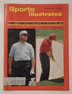 1966 Sports Illustrated February 7th Issue with Mailing Label Billy Casper - Picture 1 of 2