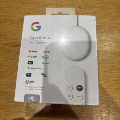Google Chromecast with Google TV HD MODEL G454V - NEW SEALED - Image 1 of 4