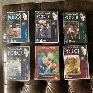 Agatha Christie Poirot Joblot 6 DVD Collection VGC - Picture 1 of 18