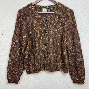 Vintage Paul Et Duffier Strickjacke Pullover SM Mohair Fee Grunge Art 80er 90er Fuzzy - Bild 1 von 11