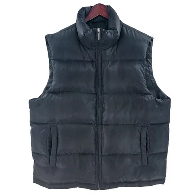 Chaleco acolchado Kenneth Cole Reaction para hombre talla grande azul marino plumón adulto cremallera completa Foto 1 de 4