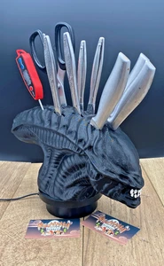 Bloque de cuchillos Aliens - Almacenamiento de cocina xenomorfo - Idea de regalo de cumpleaños de Halloween - Imagen 1 de 14