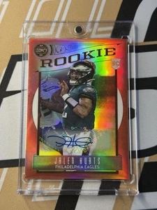 2020 Panini Chronicles Legacy Update Rookies Jalen Hurts Red /50 Auto #204 - Picture 1 of 2