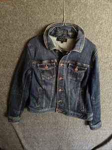 Talbots Size Petite Blue Classic Jean Jacket Nora Wash - Picture 1 of 7
