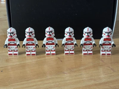 Lego Star Wars Phase 2 Clone Shock Trooper Minifigure Lot of 6 75354 Coruscant - Image 1 of 4