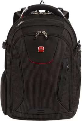 SwissGear - Commander USB ScanSmart Laptop Backpack - Dotted Black - Image 1 of 4