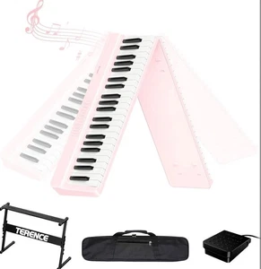 TERENCE Foldable Digital Piano 88 Weighted Keys with Z-stand Portable 10W - Picture 1 of 14
