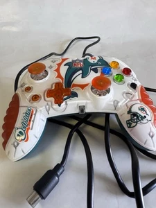 Original XBOX NFL DOLPHINS MadCatz Wired Controller #4526 ("The Duke" Style) - Picture 1 of 4