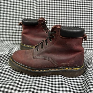 Dr Martens Vintage 939 Made in England Analine Ben Burgundy Red Boots UK 5 - Picture 1 of 8