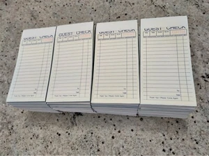 Guest Check Receipt Books  2-Part 50 set per book-50 Books- 2500 sets-Ship free - Picture 1 of 6