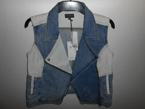WAREHOUSE DENIM SLEEVELESS JACKET Size: UK- 14 DENIM / BRAND NEW - Picture 1 of 8