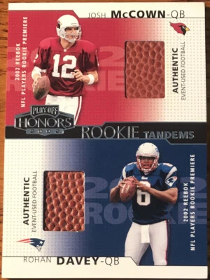 2002 Playoff Honors Rookie Tandems Josh McCown/Rohan Davey #RT-10 - Image 1 of 2