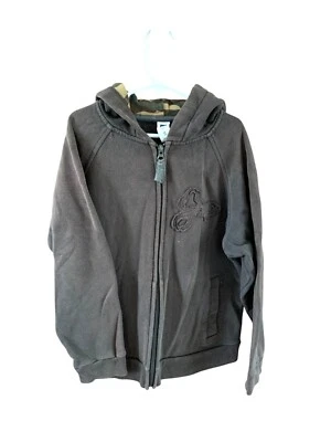 Sudadera con Capucha Gap Boys Mediana Manga Larga Cremallera Completa Marrón Camuflaje Interior Sudadera con Capucha Foto 1 de 3